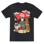 Captain Hedgie's Salty Crew White Print Unisex Triblend Tee