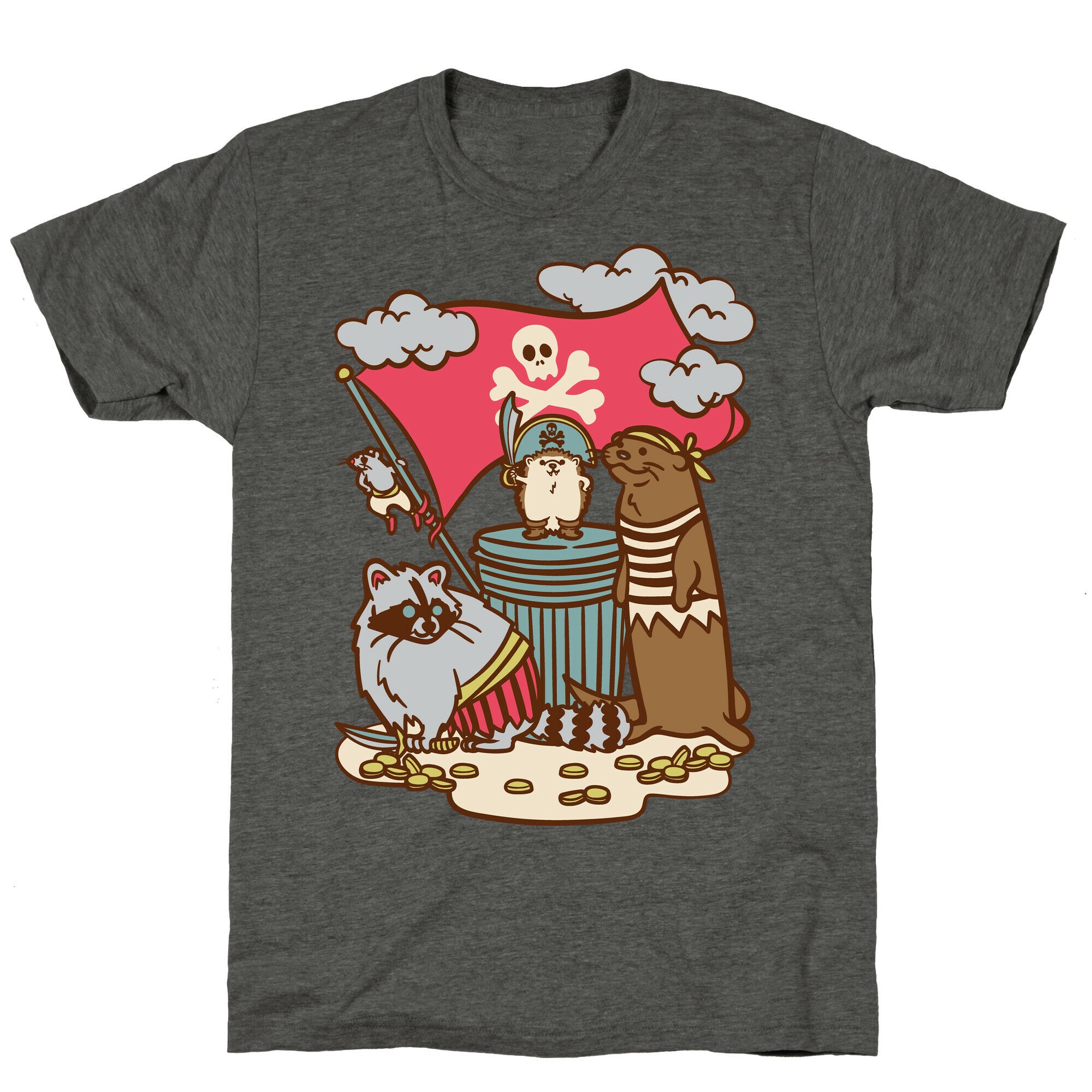 Captain Hedgie's Salty Crew White Print Unisex Triblend Tee