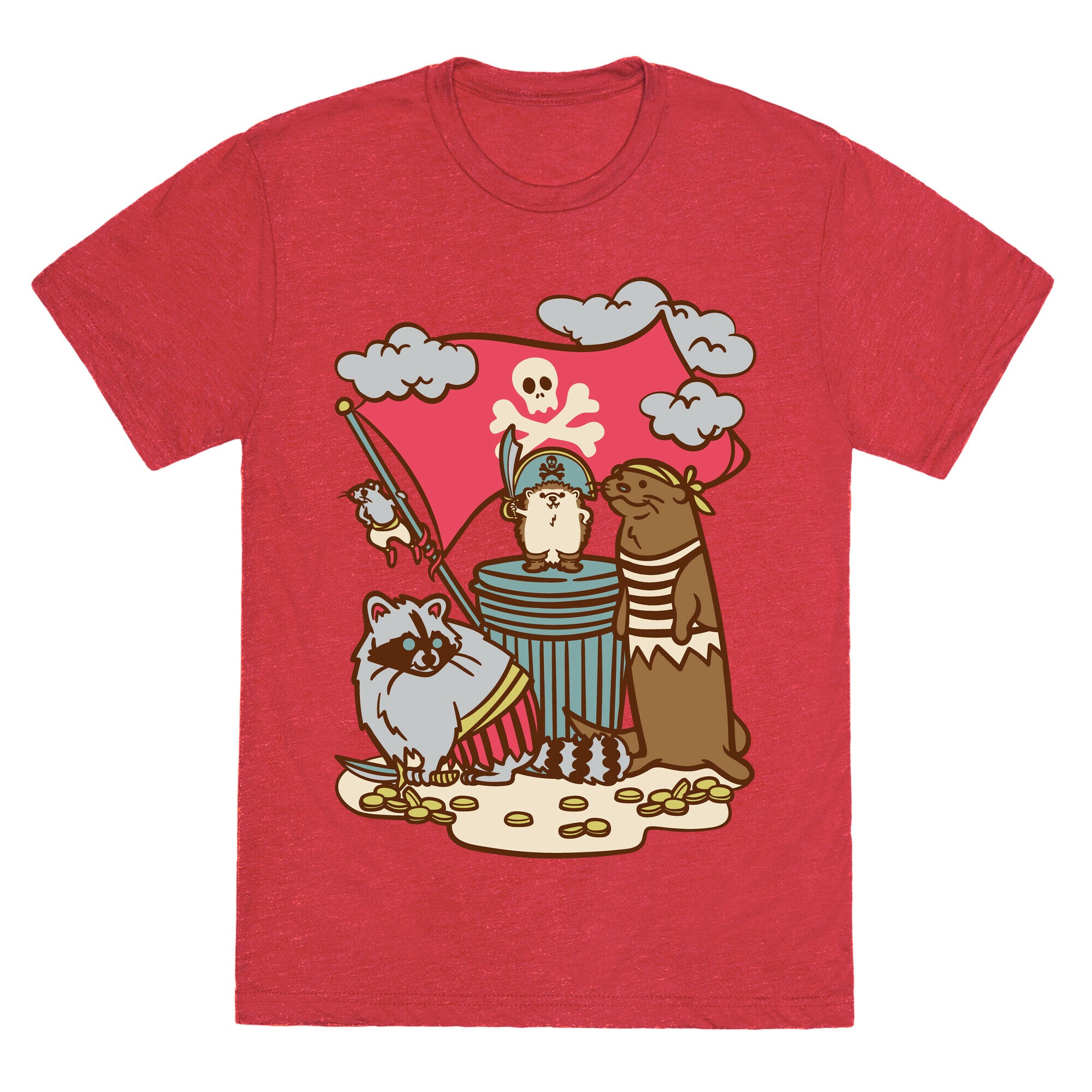 Captain Hedgie's Salty Crew White Print Unisex Triblend Tee