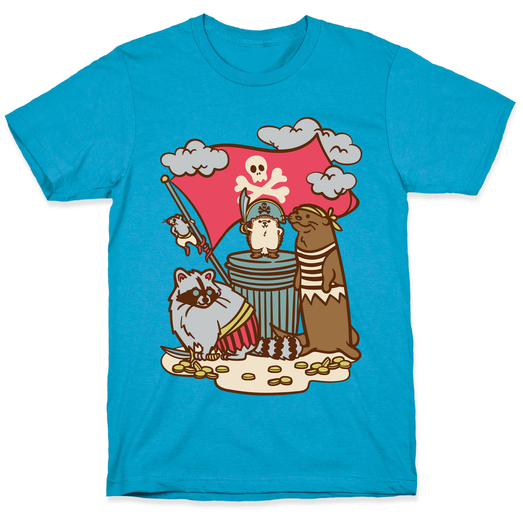 Captain Hedgie's Salty Crew White Print Unisex Triblend Tee