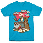 Captain Hedgie's Salty Crew White Print Unisex Triblend Tee