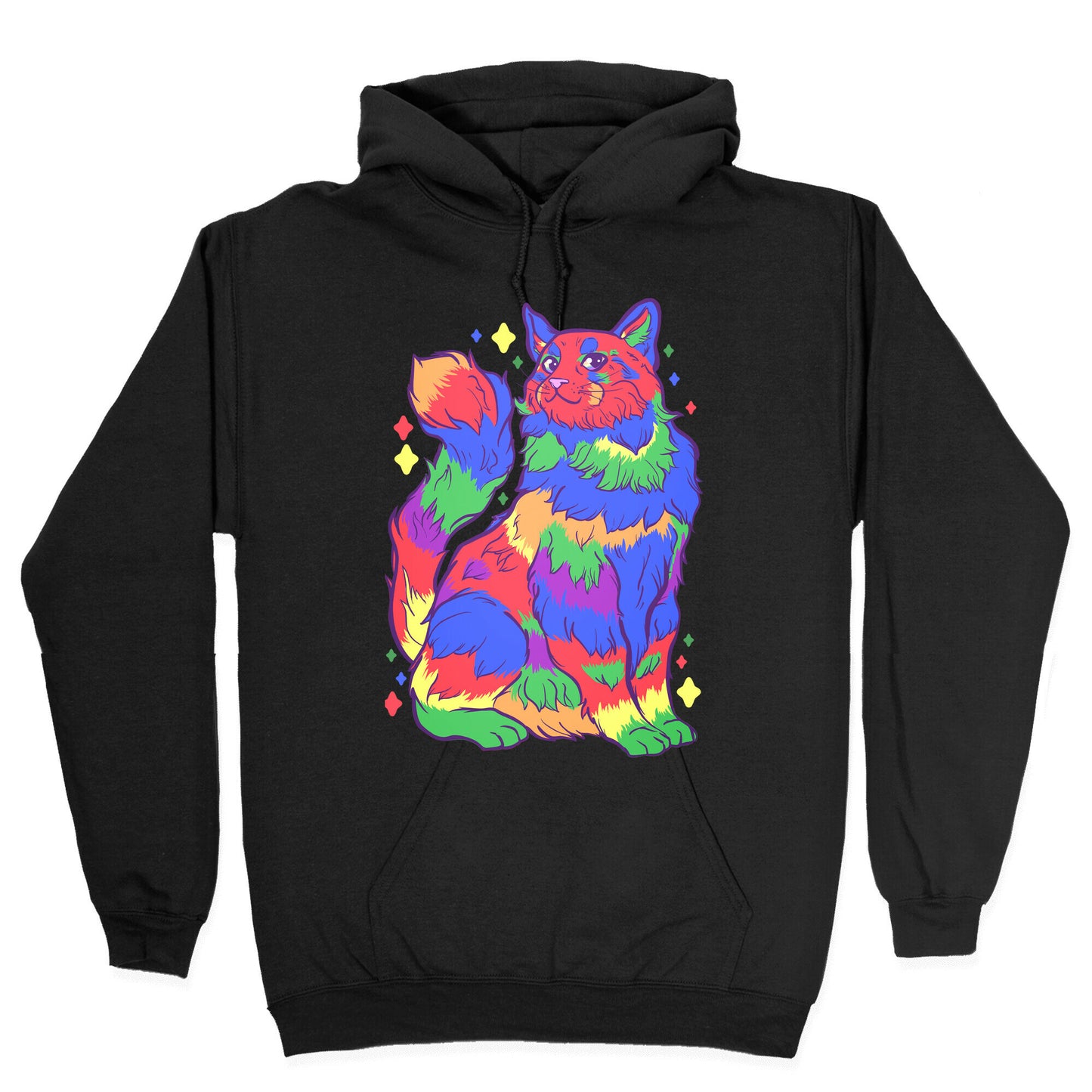 Gay Pride Cat Hoodie