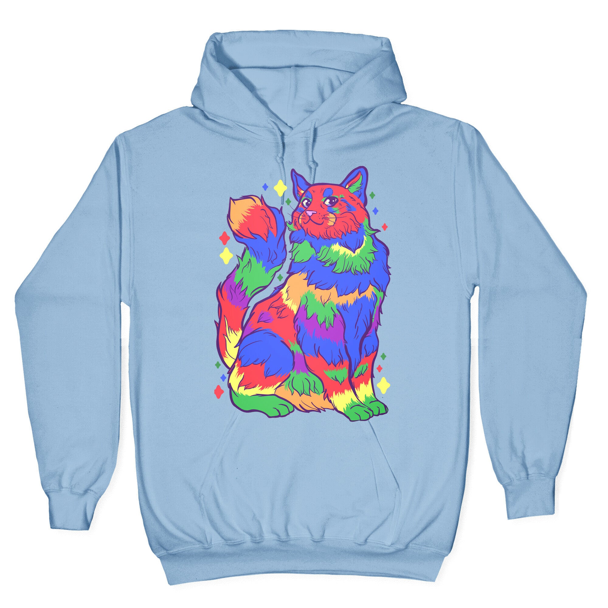 Gay Pride Cat Hoodie