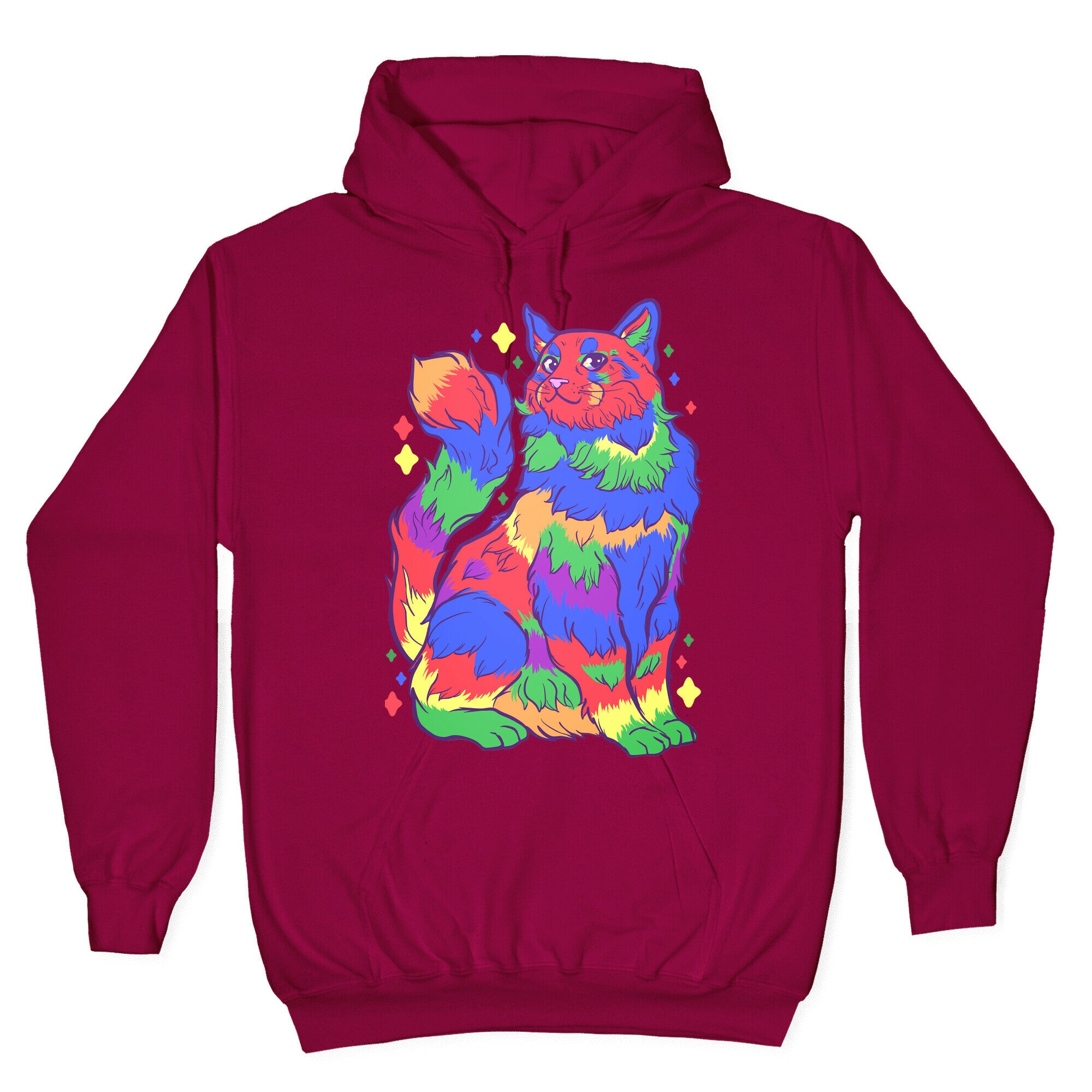 Gay Pride Cat Hoodie