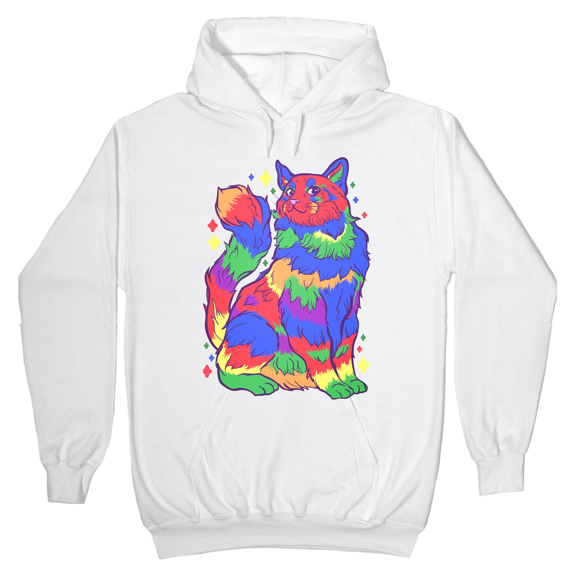 Gay Pride Cat Hoodie