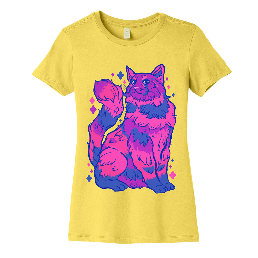 Bisexual Pride Cat Women's Cotton Tee