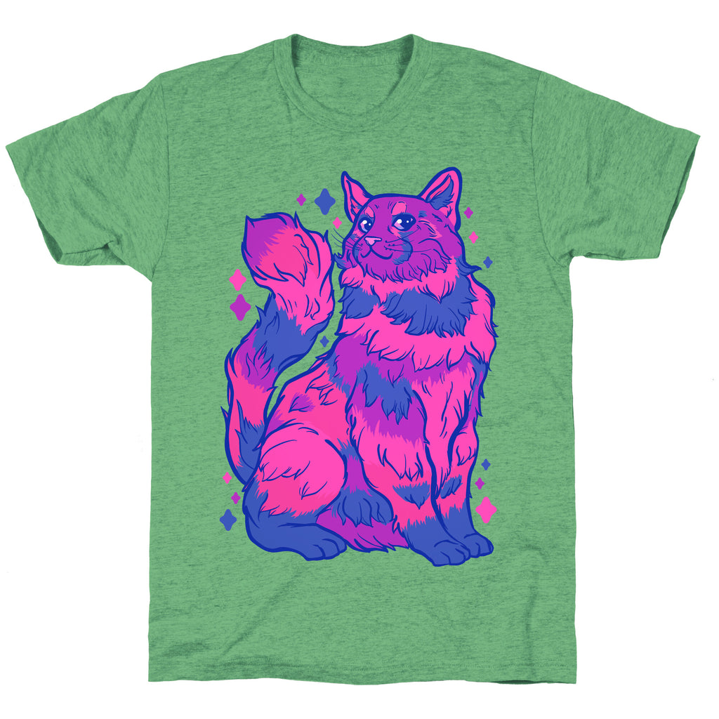 Bisexual Pride Cat Unisex Triblend Tee