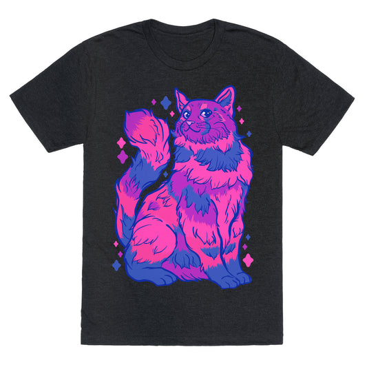 Bisexual Pride Cat Unisex Triblend Tee