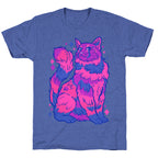 Bisexual Pride Cat Unisex Triblend Tee