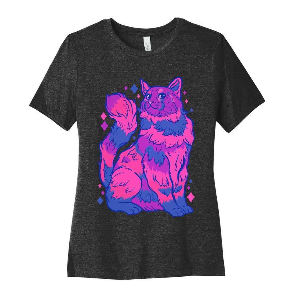 Bisexual Pride Cat Women's Cotton Tee