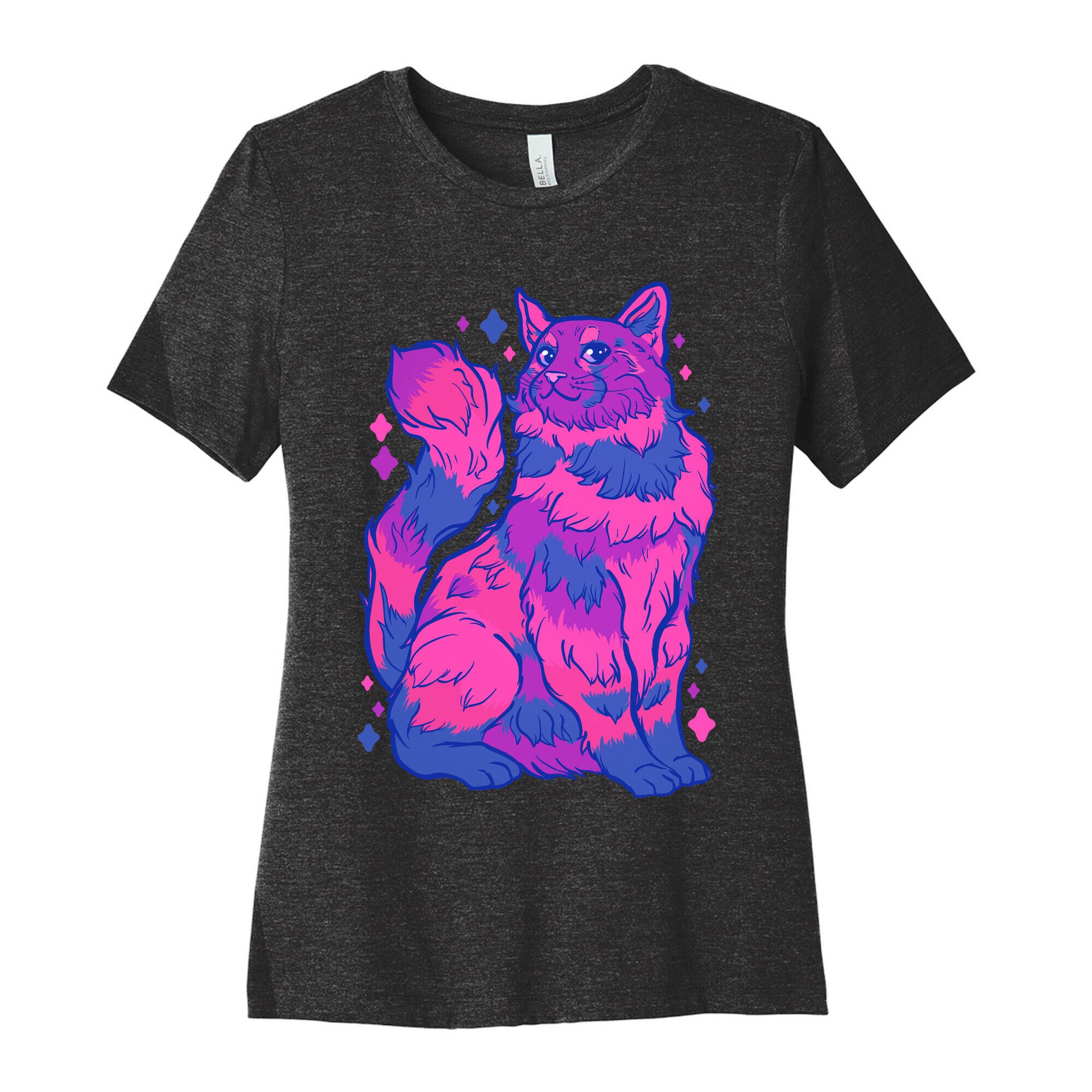 Bisexual Pride Cat Women's Cotton Tee