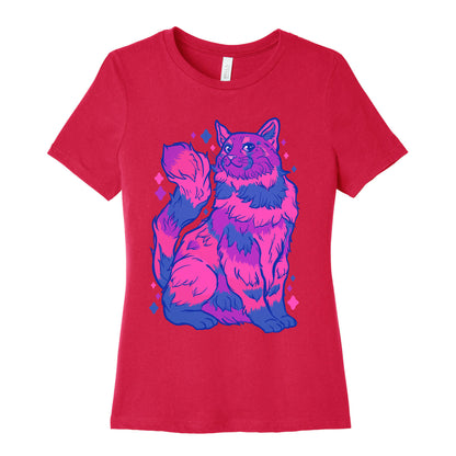 Bisexual Pride Cat Women's Cotton Tee