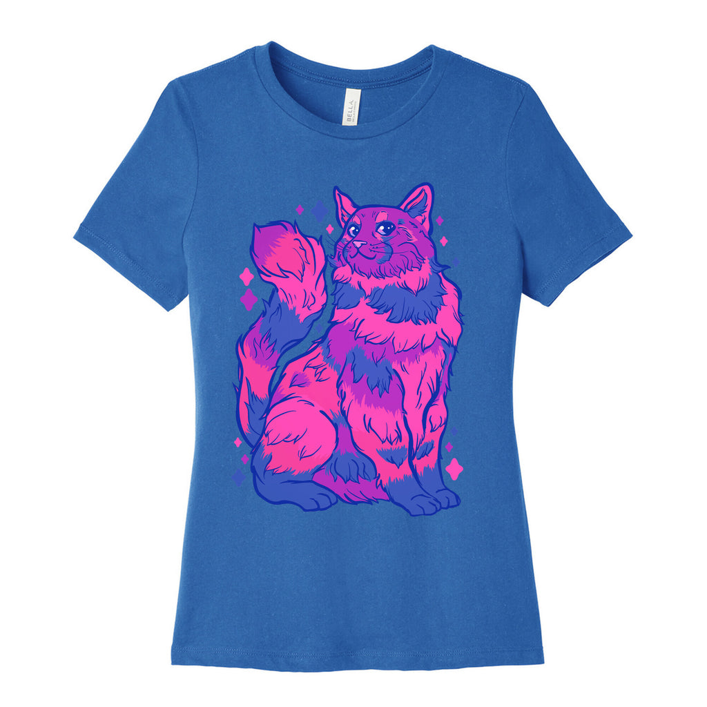 Bisexual Pride Cat Women's Cotton Tee