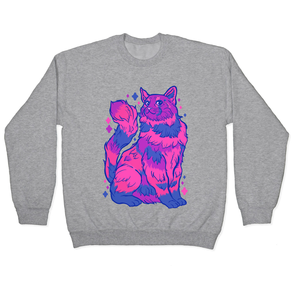 Bisexual Pride Cat Crewneck Sweatshirt