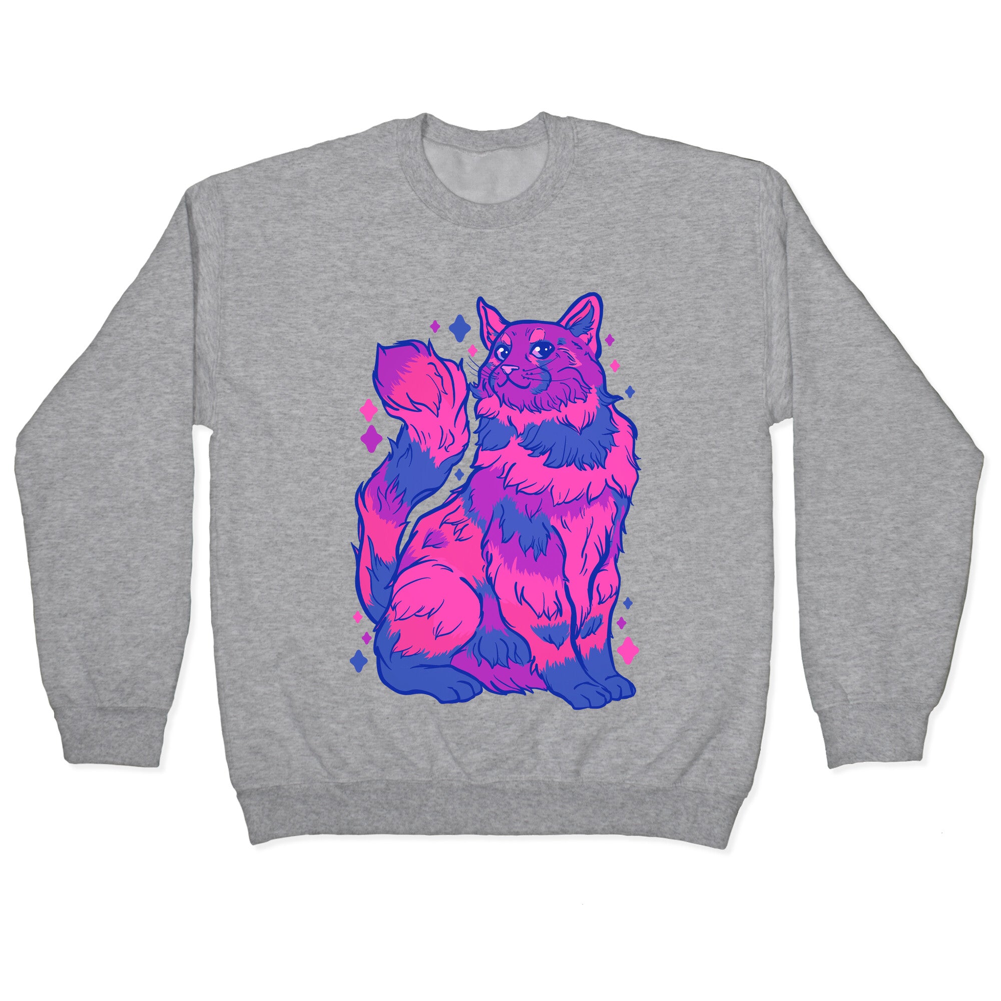 Bisexual Pride Cat Crewneck Sweatshirt