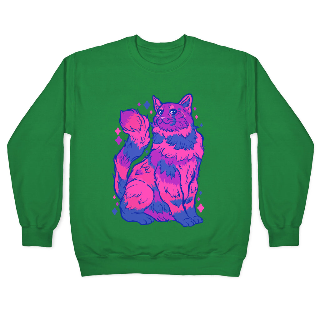 Bisexual Pride Cat Crewneck Sweatshirt