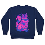 Bisexual Pride Cat Crewneck Sweatshirt