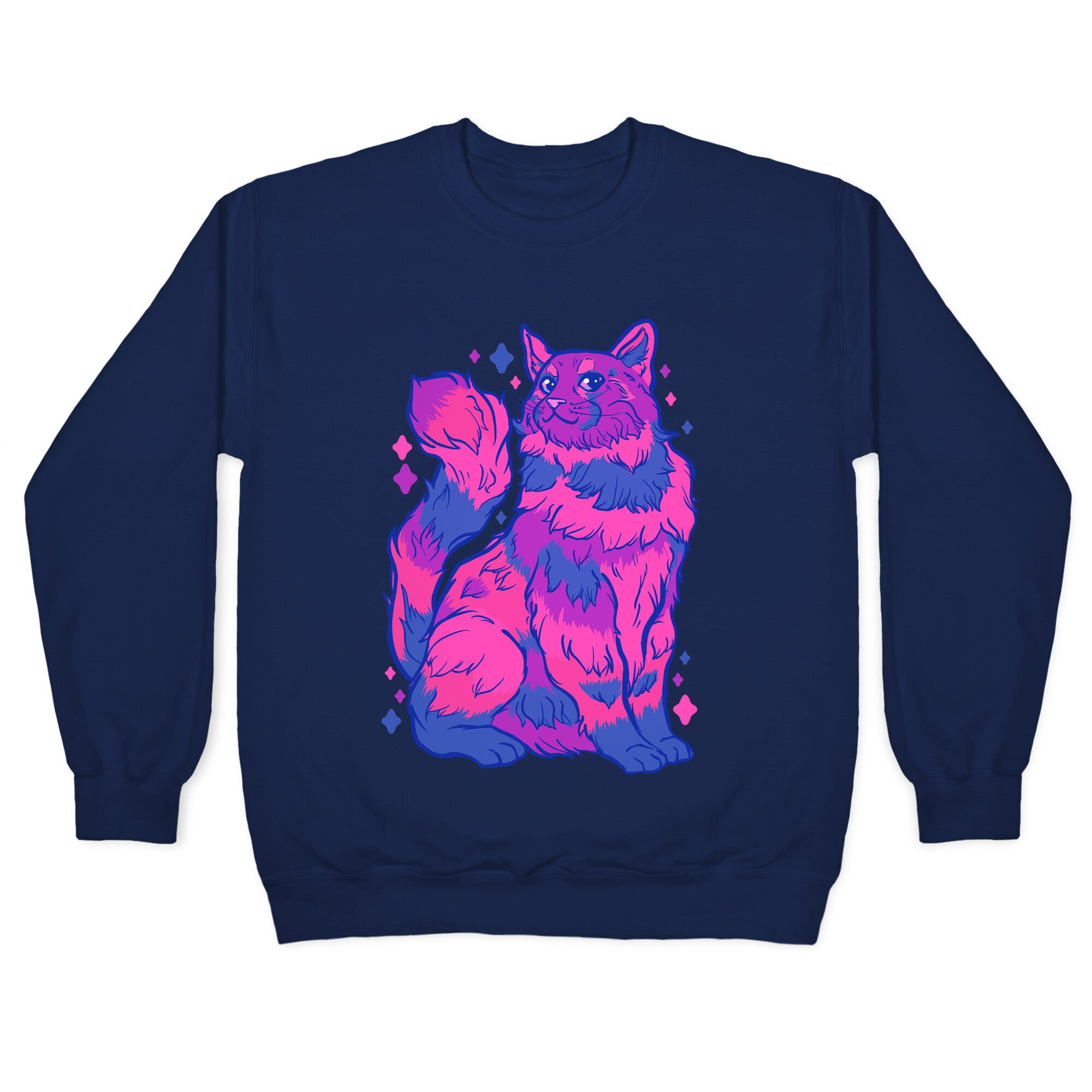 Bisexual Pride Cat Crewneck Sweatshirt