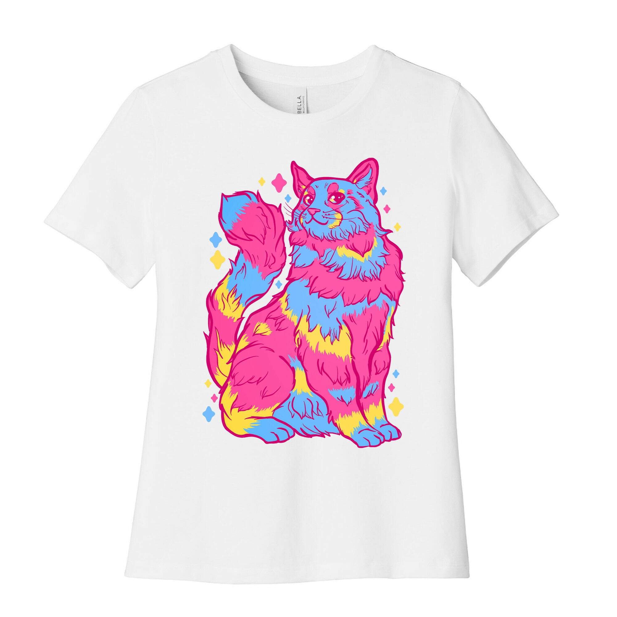 Pansexual Pride Cat Women's Cotton Tee