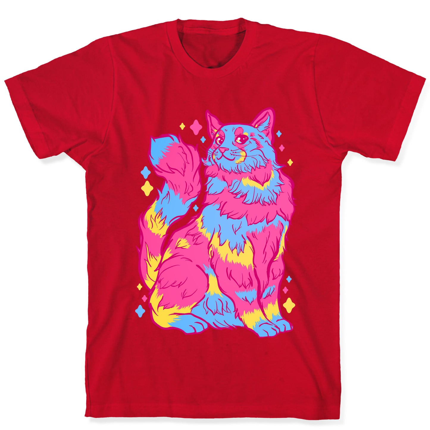 Pansexual Pride Cat T-Shirt