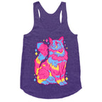 Pansexual Pride Cat Racerback Tank
