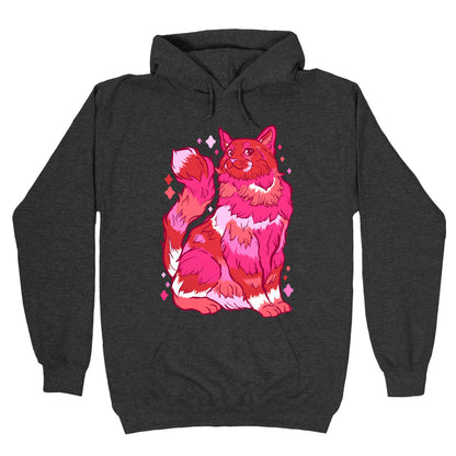 Lesbian Pride Cat Hoodie