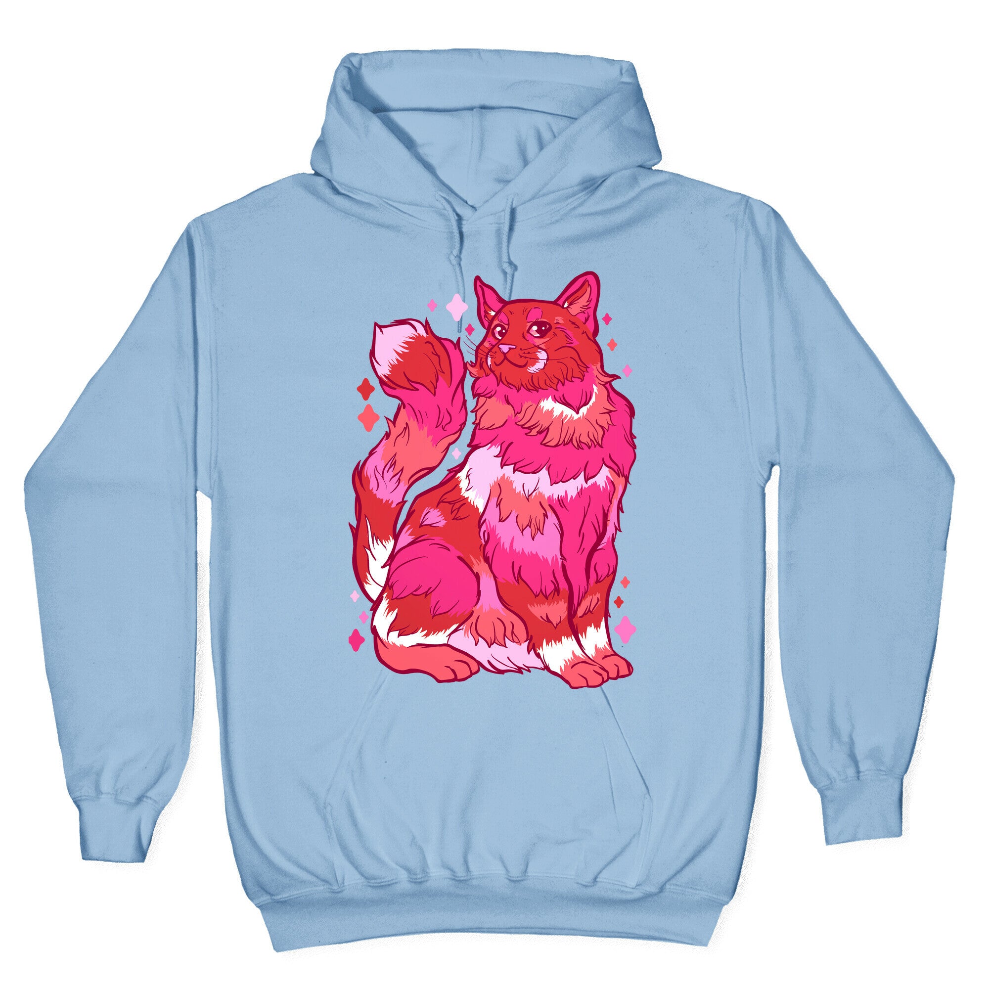 Lesbian Pride Cat Hoodie