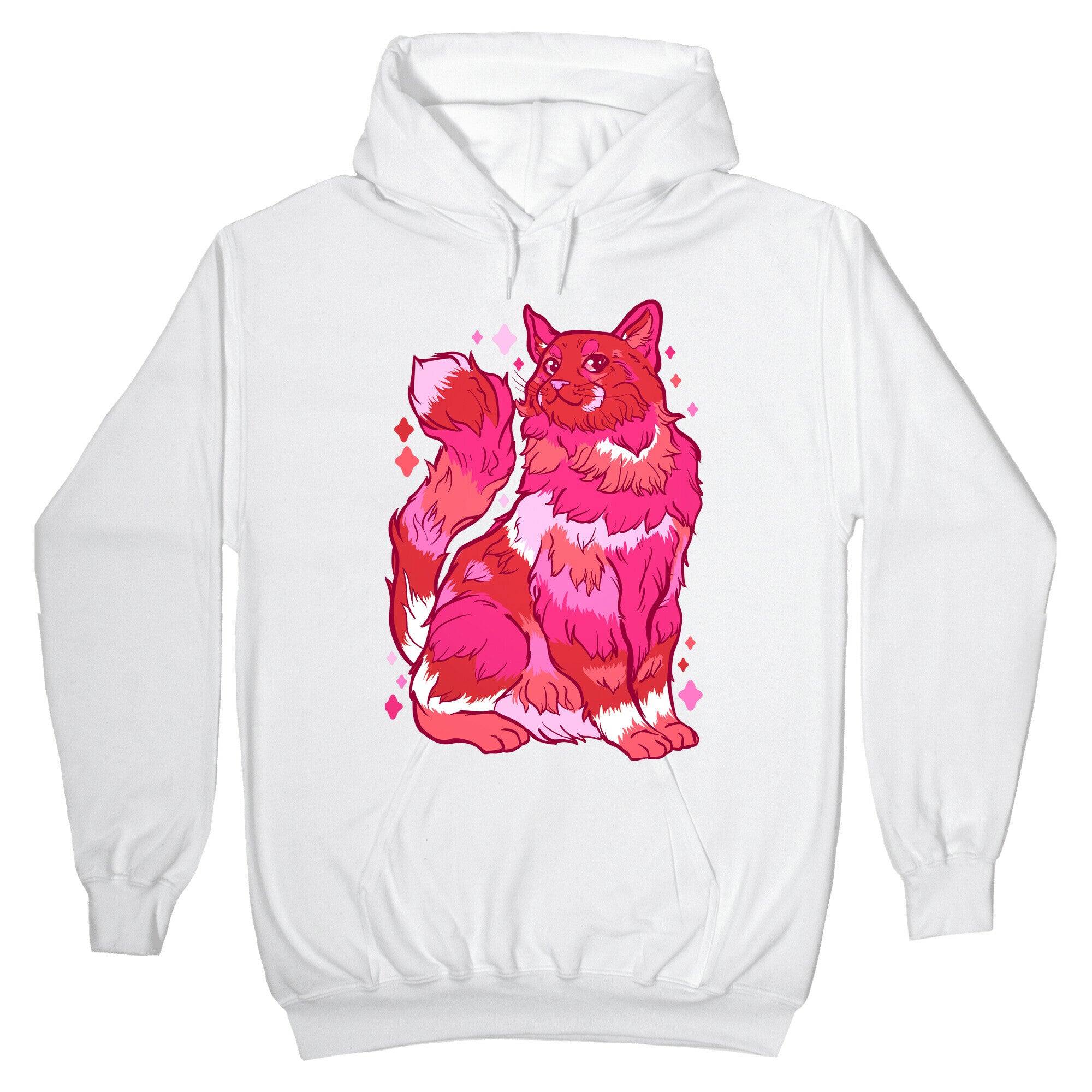 Lesbian Pride Cat Hoodie
