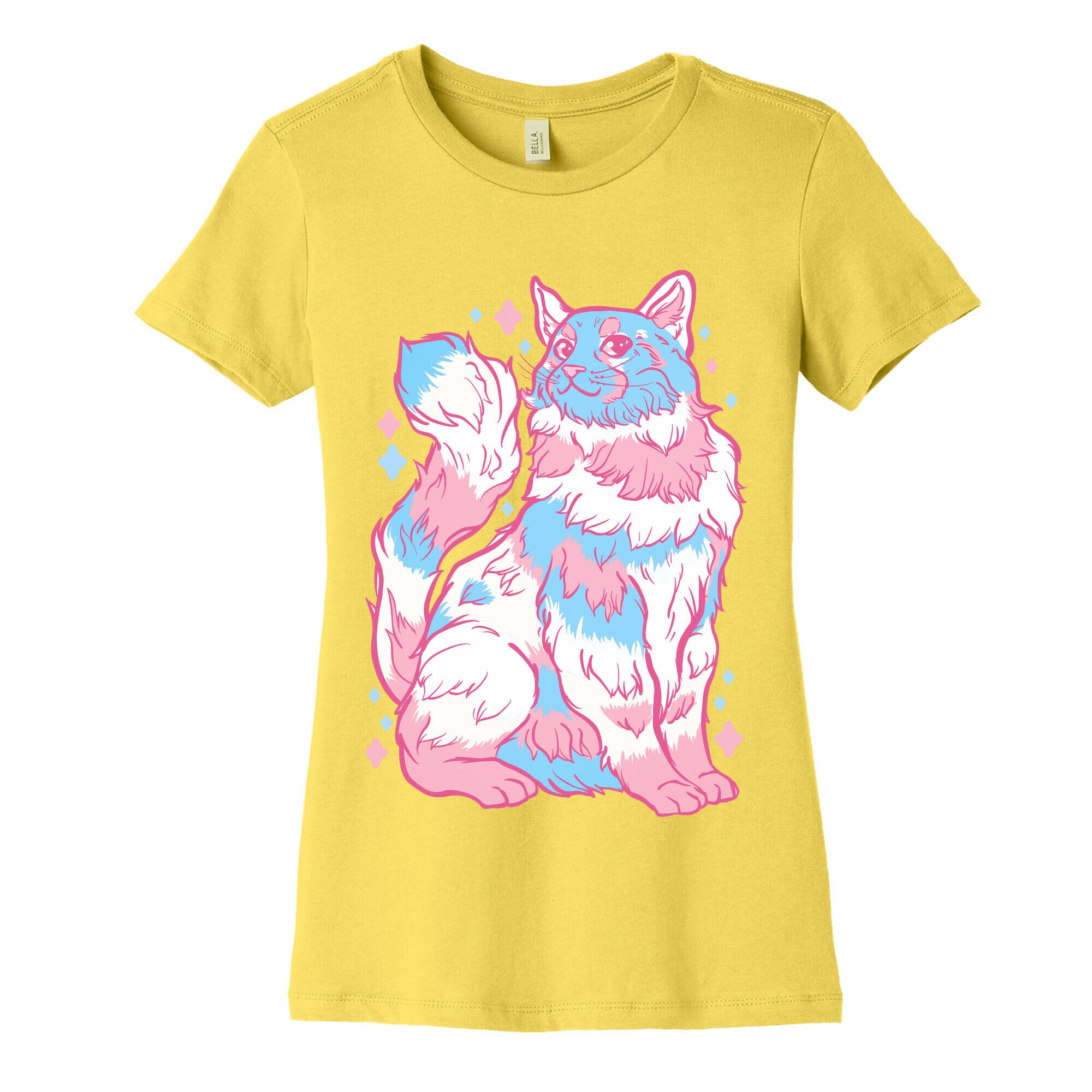 Transgender Pride Cat Women's Cotton Tee