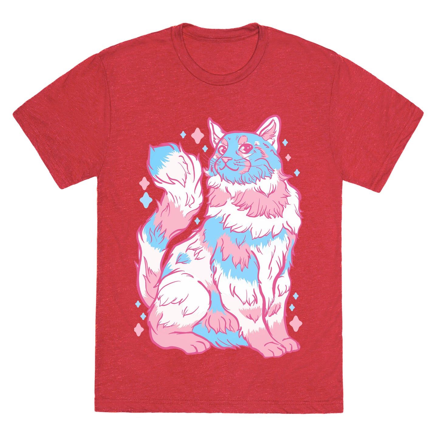 Transgender Pride Cat Unisex Triblend Tee