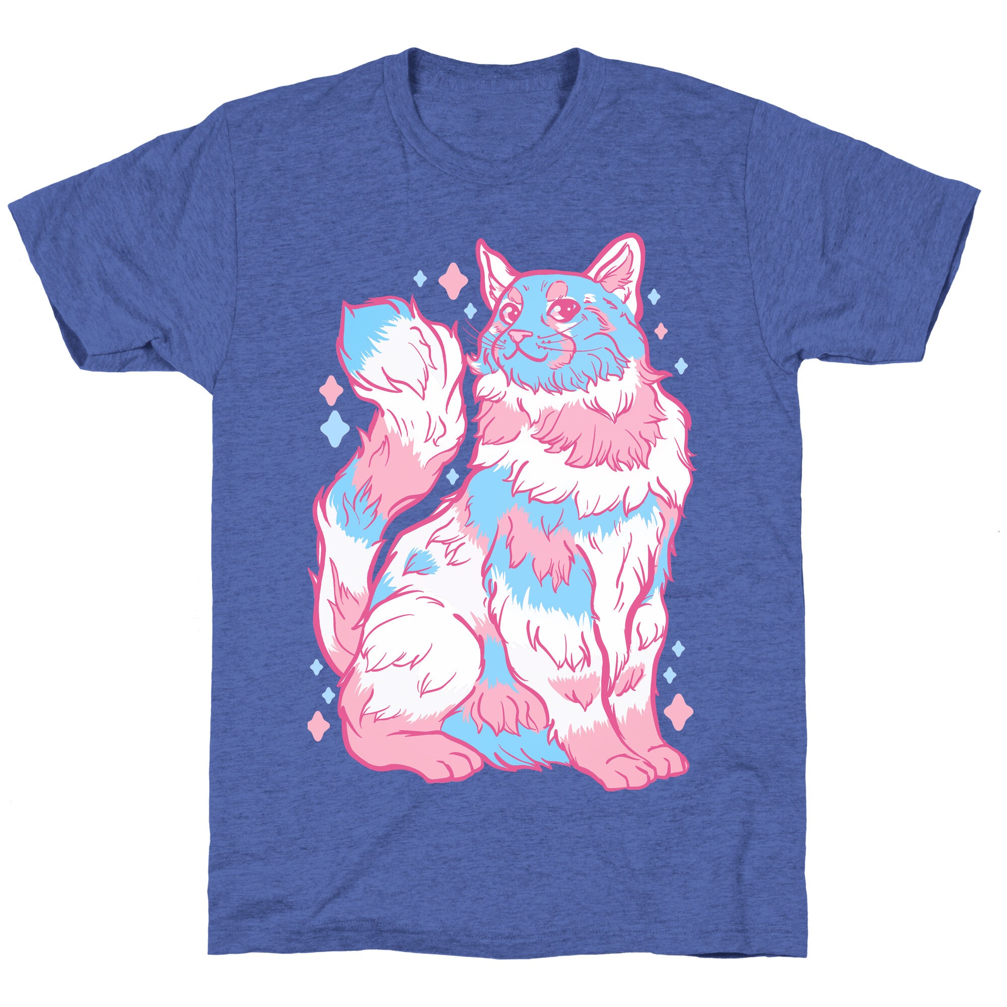 Transgender Pride Cat Unisex Triblend Tee