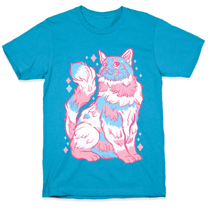 Transgender Pride Cat Unisex Triblend Tee