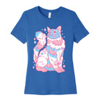 Transgender Pride Cat Women's Cotton Tee