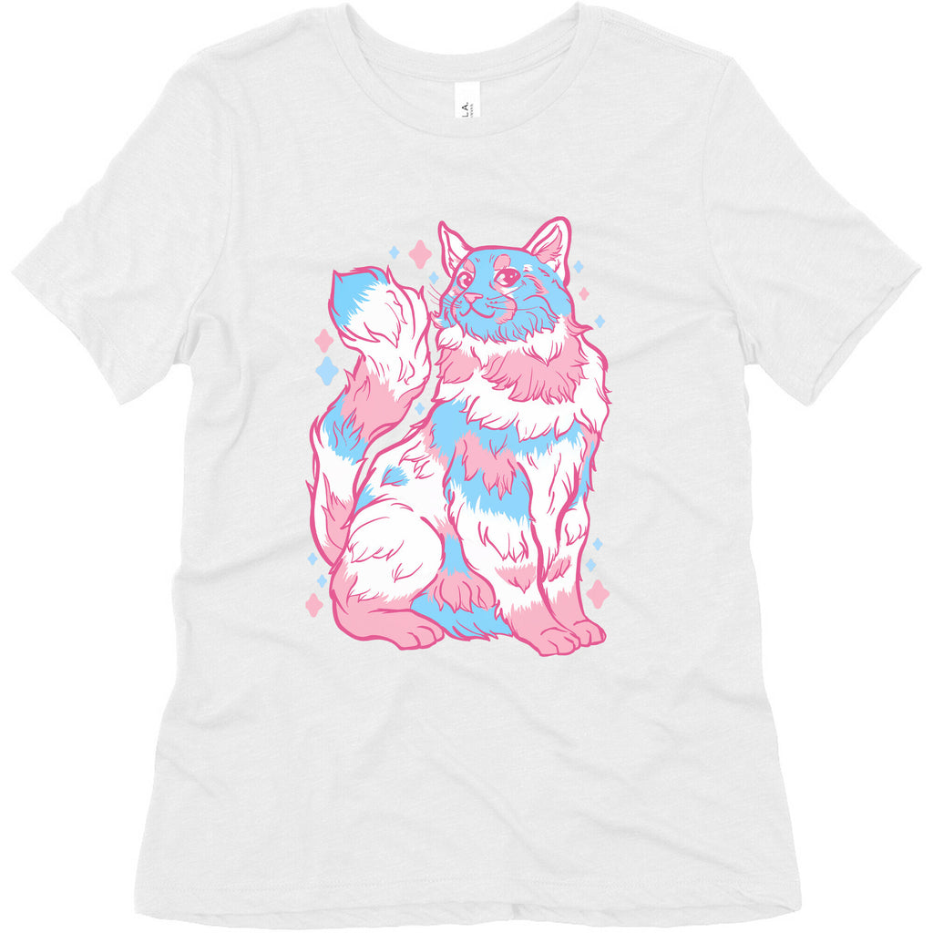 Transgender Pride Cat Women's Triblend Tee