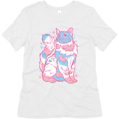 Transgender Pride Cat Women's Triblend Tee