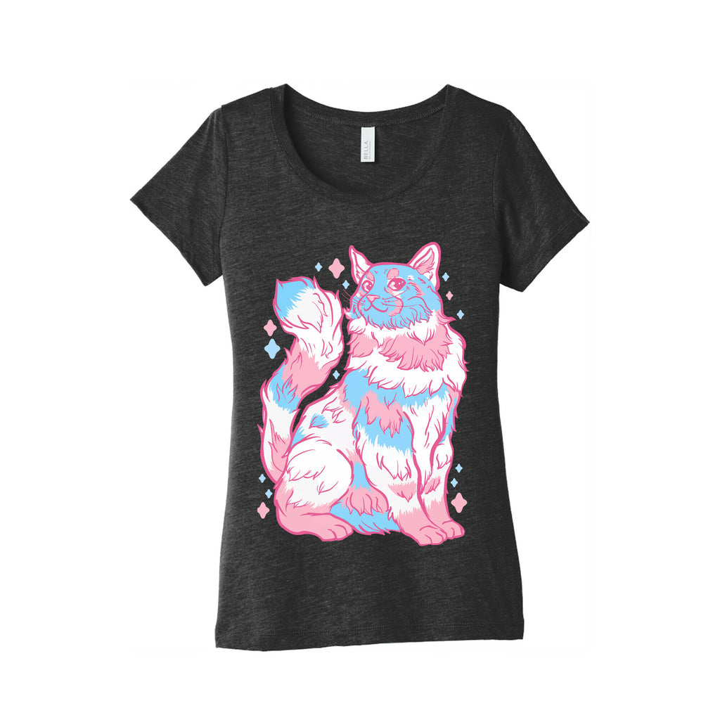 Transgender Pride Cat Women's Triblend Tee