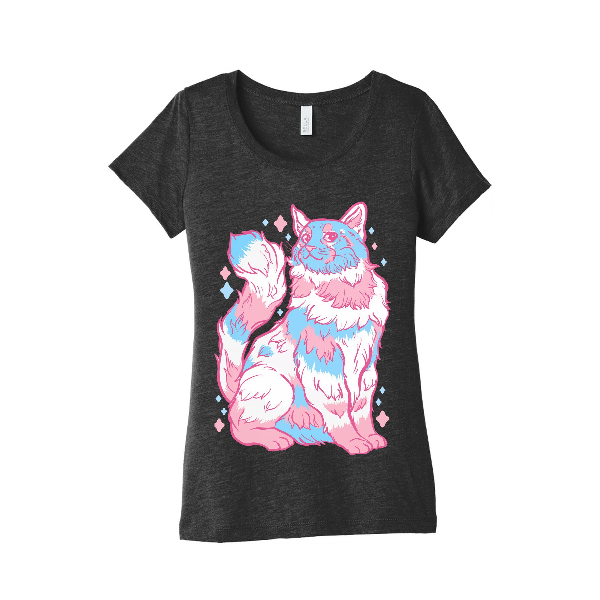 Transgender Pride Cat Women's Triblend Tee