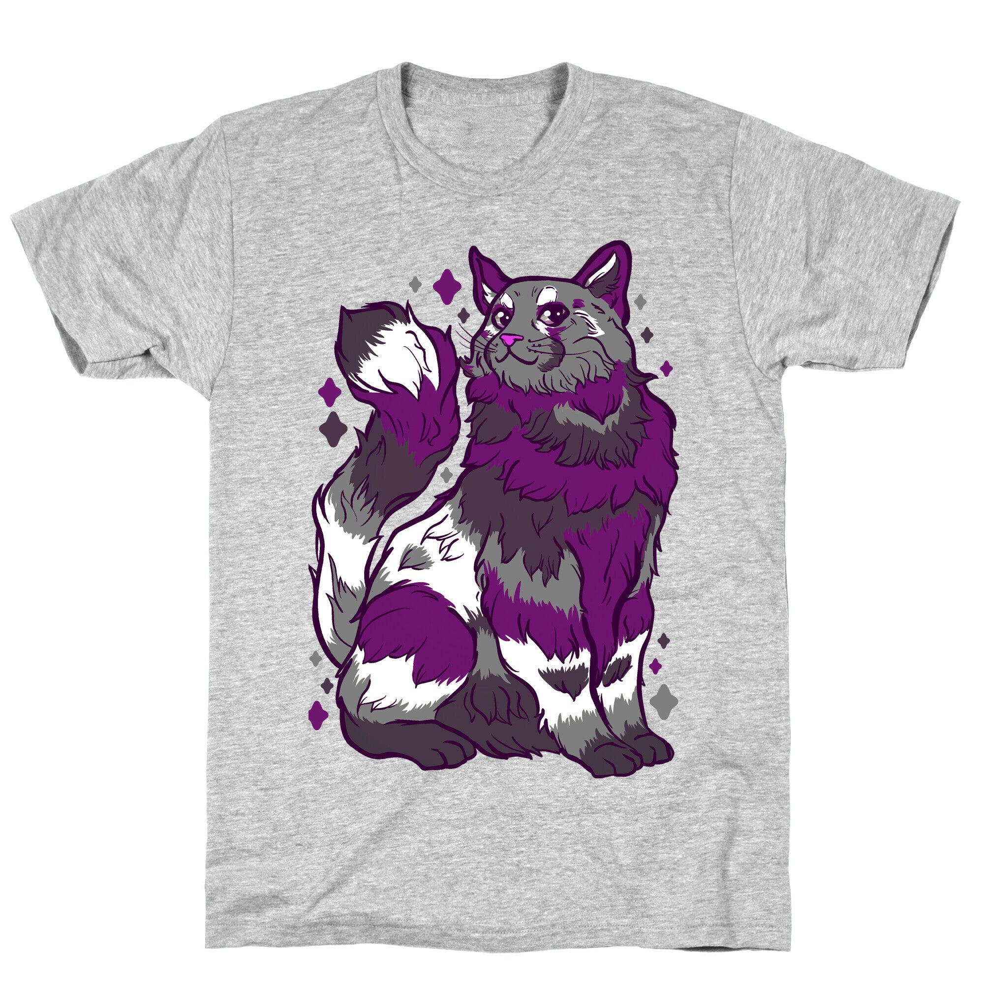 Asexual Pride Cat T-Shirt