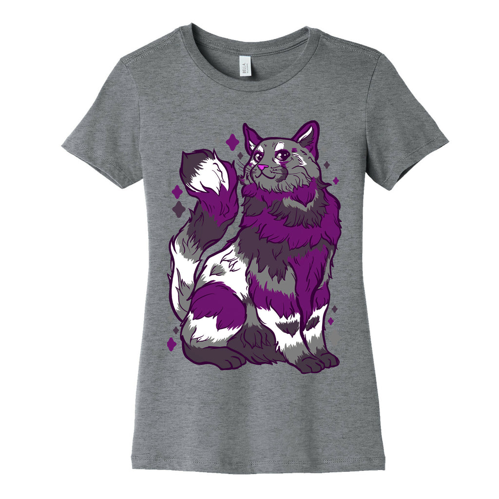 Asexual Pride Cat Women's Cotton Tee