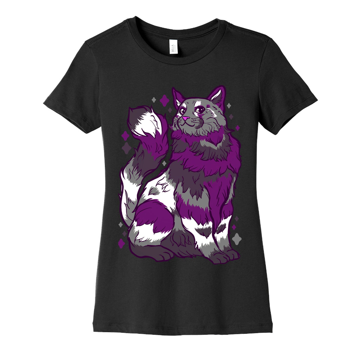 Asexual Pride Cat Women's Cotton Tee