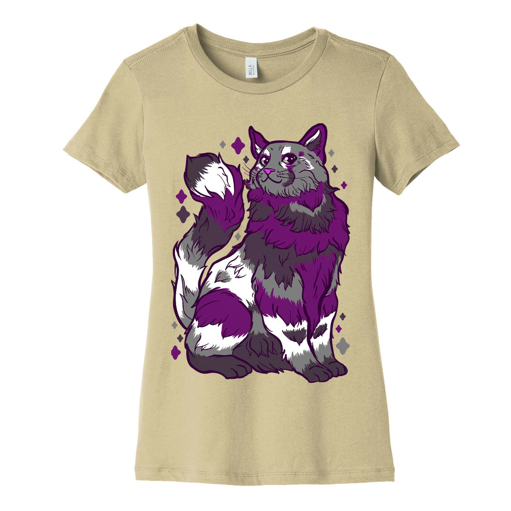 Asexual Pride Cat Women's Cotton Tee