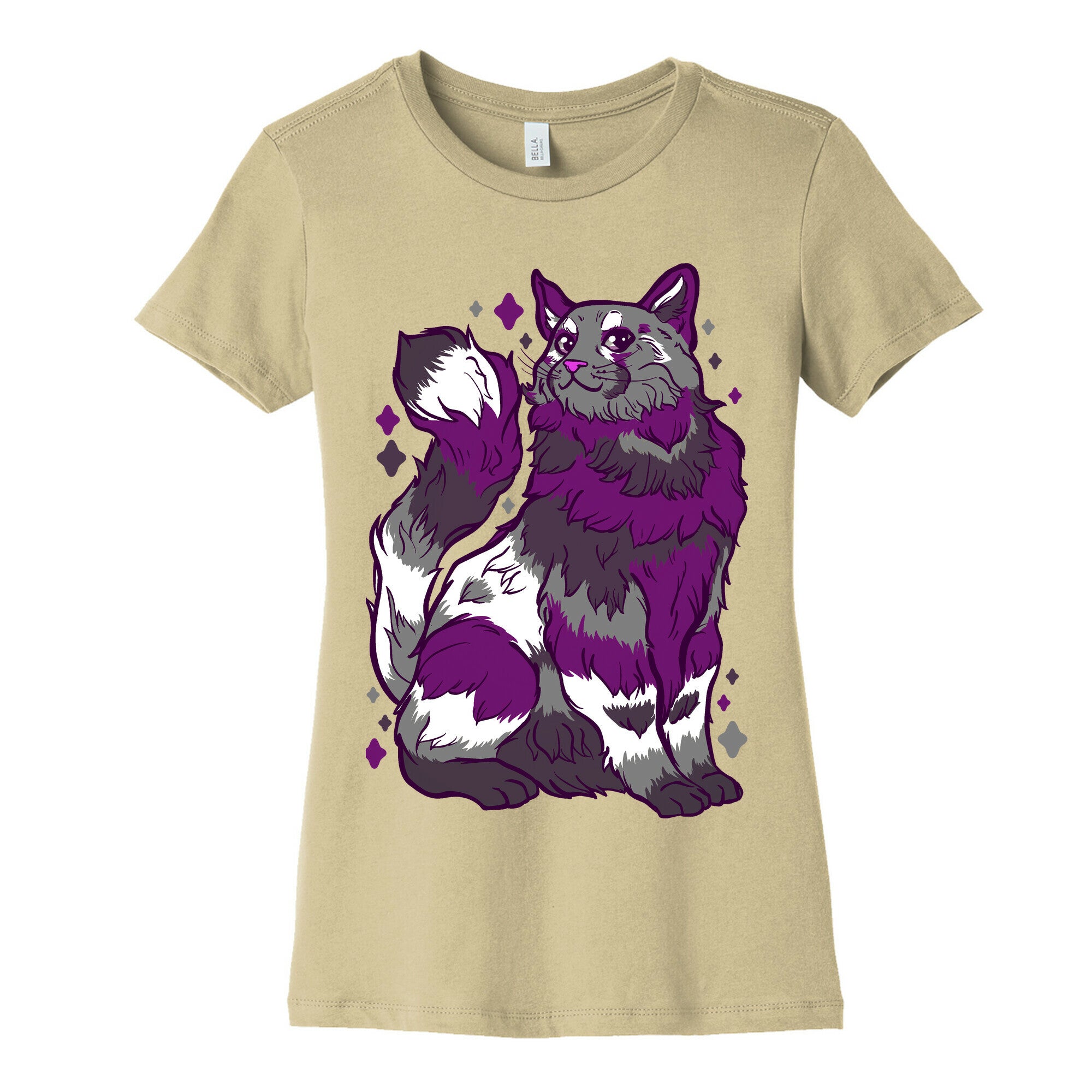 Asexual Pride Cat Women's Cotton Tee