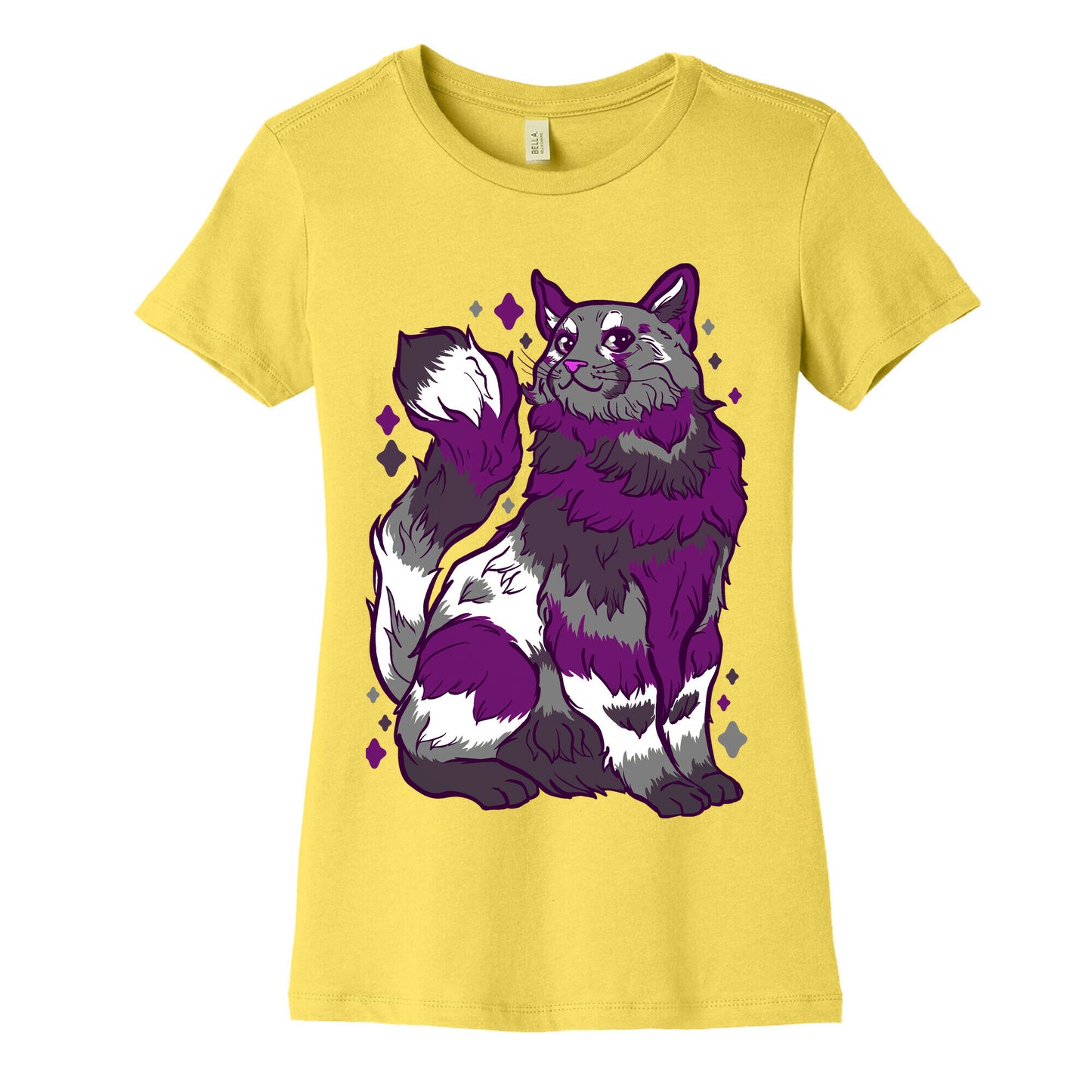 Asexual Pride Cat Women's Cotton Tee