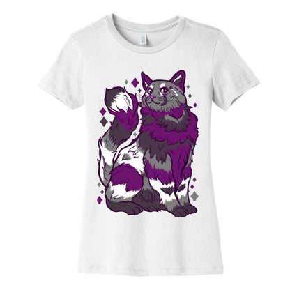 Asexual Pride Cat Women's Cotton Tee