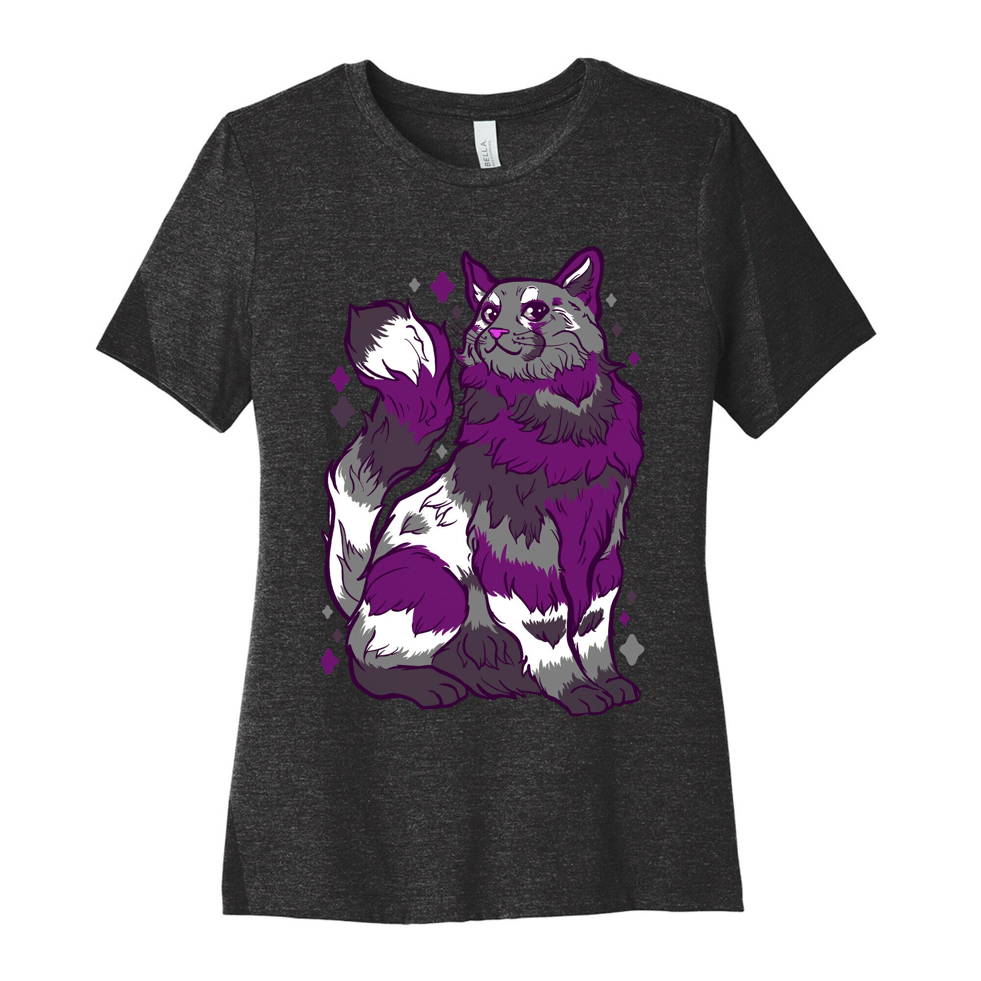 Asexual Pride Cat Women's Cotton Tee