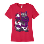 Asexual Pride Cat Women's Cotton Tee
