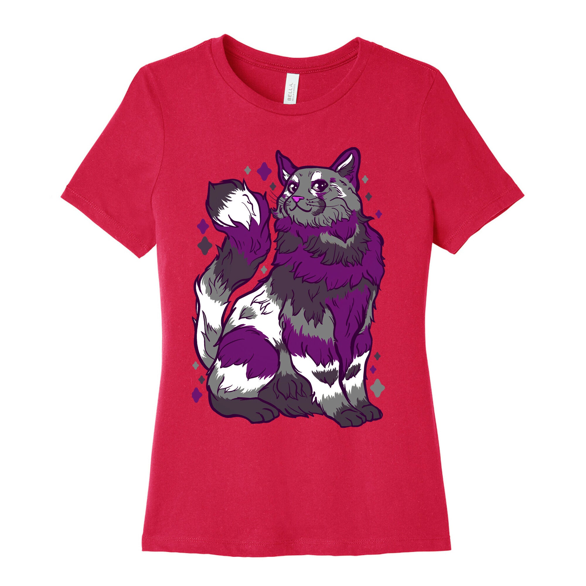 Asexual Pride Cat Women's Cotton Tee