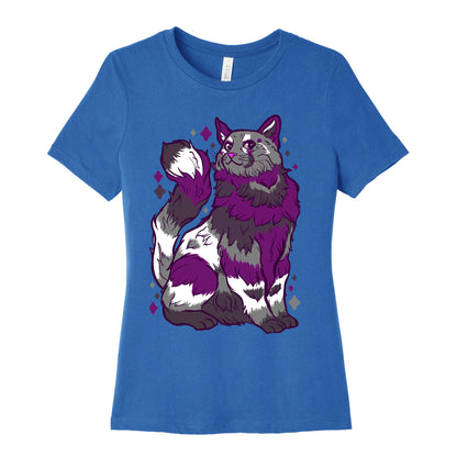 Asexual Pride Cat Women's Cotton Tee