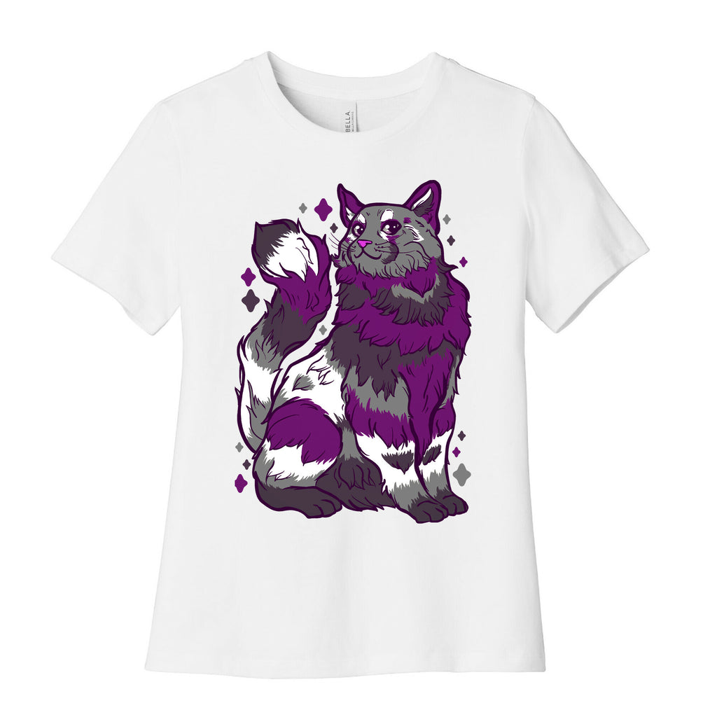 Asexual Pride Cat Women's Cotton Tee