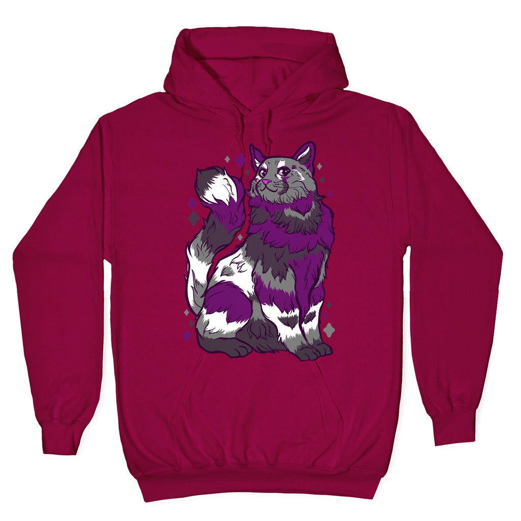 Asexual Pride Cat Hoodie
